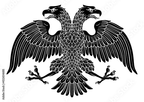 Fototapeta Double headed Imperial Eagle with Two Heads