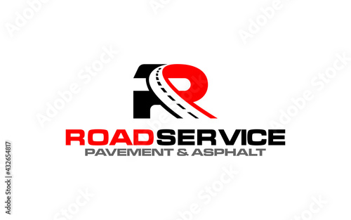 Illustration graphic vector of Asphalt repair, roadwork, pavement logo design template