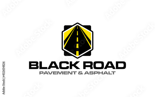 Illustration graphic vector of Asphalt repair, roadwork, pavement logo design template