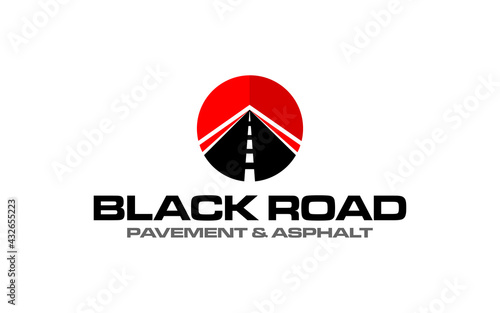 Illustration graphic vector of Asphalt repair, roadwork, pavement logo design template