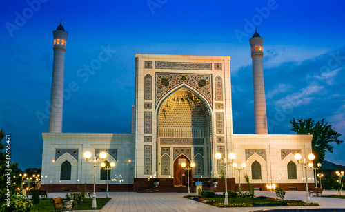 Minor Mosque inTashkent, Uzbekistan after sunset