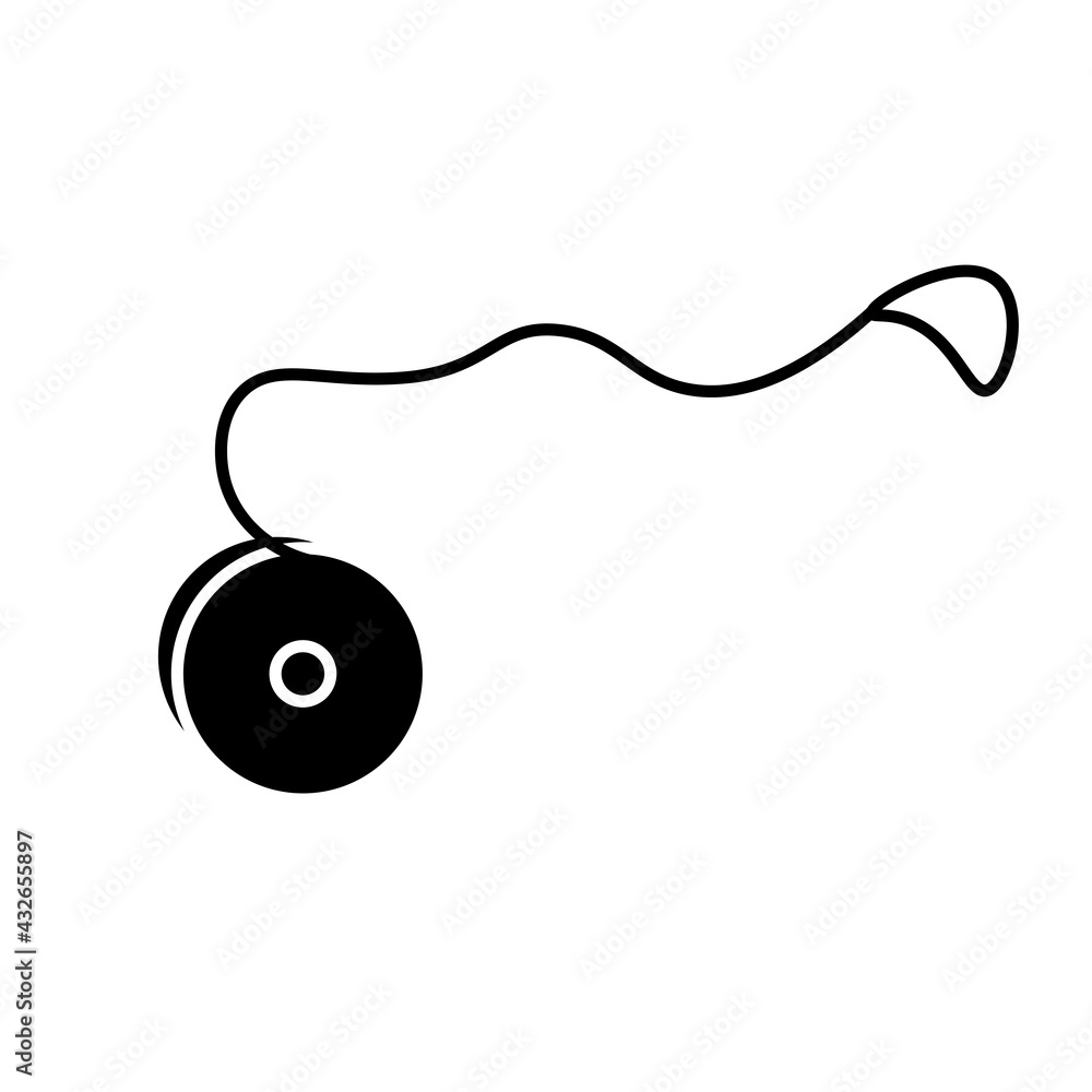 Illustration of Yo yo toy on white background Illustration of Yo yo toy on white background