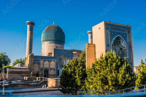 Canvas Print Guri Amir, a mausoleum of the Asian conqueror Timur in Samarkand