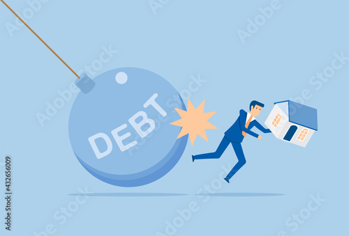 A large amount of debt affects the home