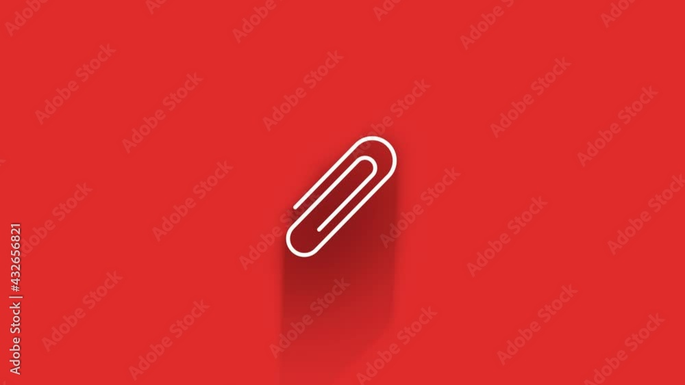 Social media long shadow icon design isolated on red background. Outline web icon. Motion graphics. Social media long shadow icon design isolated on red background. Outline web icon. Motion graphics.