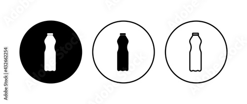Bottle icon set. bottle vector icon