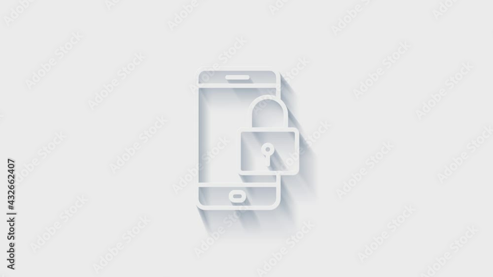 Cyber security 3D shadow icon with shield and check mark. Security concept. Motion graphics. Cyber security 3D shadow icon with shield and check mark. Security concept. Motion graphics.