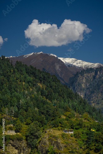 mountain landscape with sky