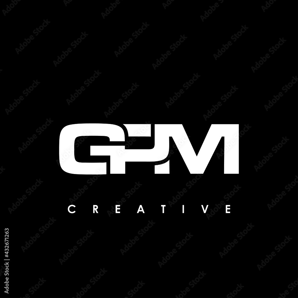 GPM Letter Initial Logo Design Template Vector Illustration