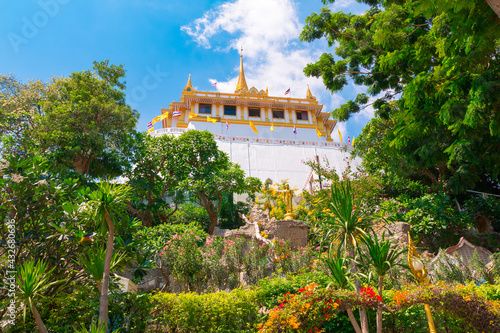 Wat Saket or Golden Mount is an ancient temple, a popular tourist destination in Bangkok, and a place for Buddhists to practice religious activities.