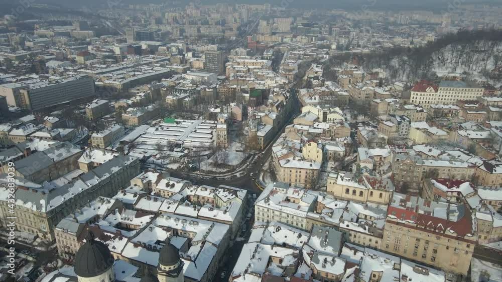City of Lviv. Ukraine. Aerial view. City of Lviv. Ukraine. Aerial view.