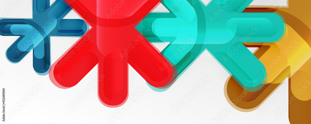 Abstract glossy crosses background for business or technology presentations, internet posters or web brochure covers Abstract glossy crosses background for business or technology presentations, internet posters or web brochure covers