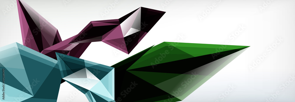 Vector 3d triangles and pyramids abstract background for business or technology presentations, internet posters or web brochure covers Vector 3d triangles and pyramids abstract background for business or technology presentations, internet posters or web brochure covers