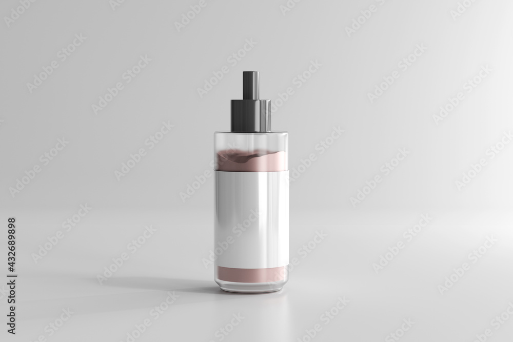 Isolated Cosmetic Cream Bottle 3D Rendering Isolated Cosmetic Cream Bottle 3D Rendering