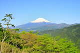 富士山 御殿場方面　神奈川県山北町の風景