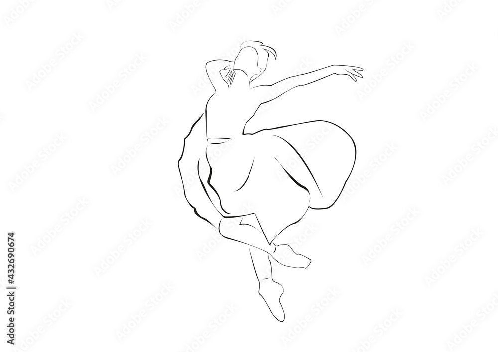 Fototapeta premium dancing girl 2