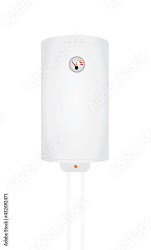 White water heater. vector illustration