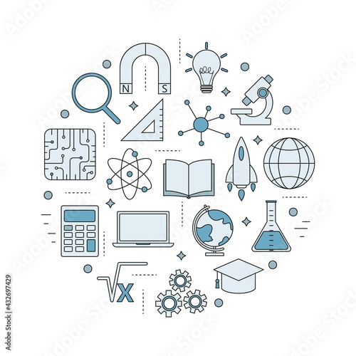 STEM education icons 9