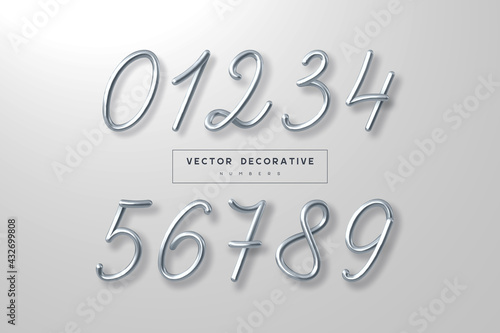 Set of silver metallic numbers.