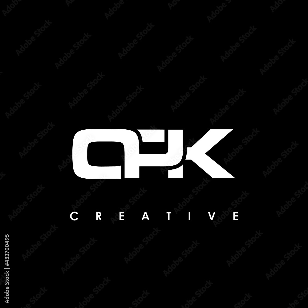 OPK Letter Initial Logo Design Template Vector Illustration OPK Letter Initial Logo Design Template Vector Illustration
