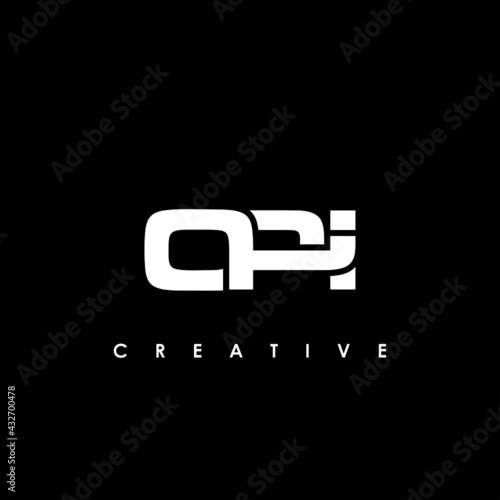 OPI Letter Initial Logo Design Template Vector Illustration