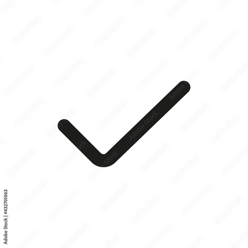 Check sign icon. Yes symbol, confirm, approved sign. Check sign icon. Yes symbol, confirm, approved sign.