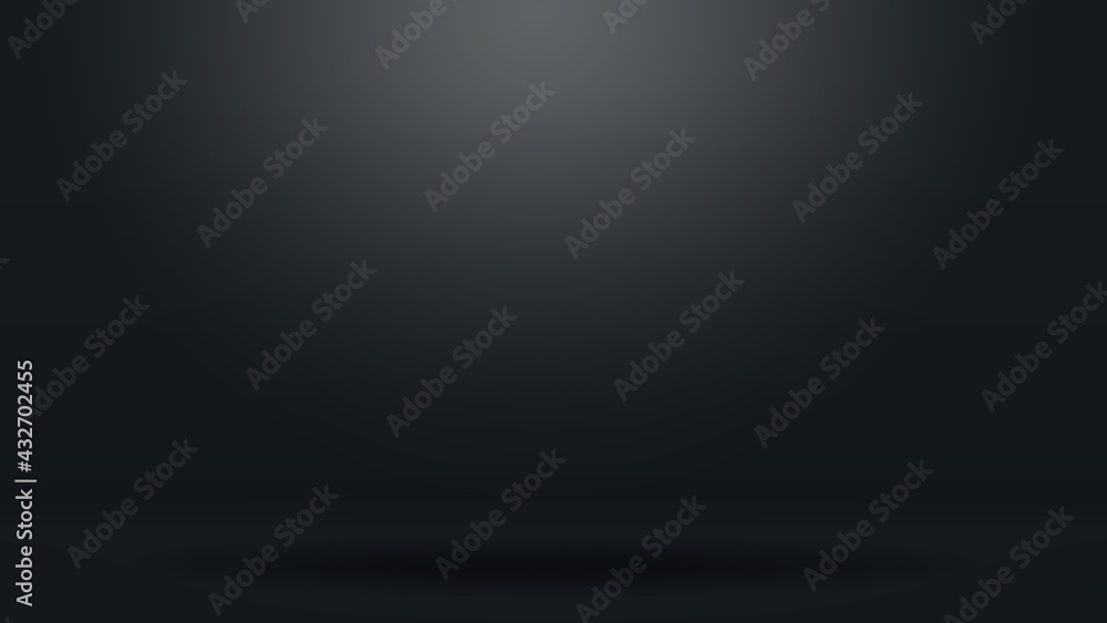 Abstract Black background for web design templates, valentine, christmas, product studio room and business report with smooth gradient color. 8K size.