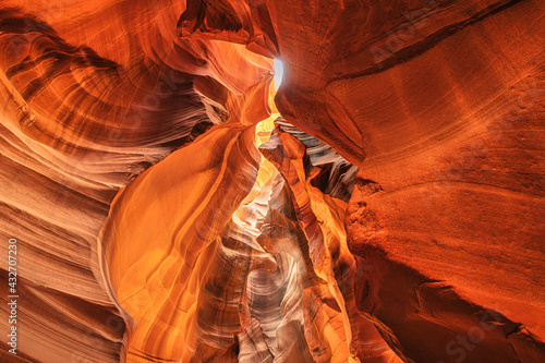 antelope canyon arizona page state. colorful abstract sandstone wall in famous canyon antelope near page.