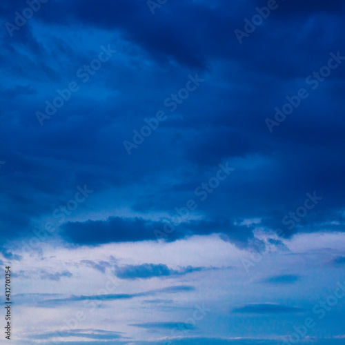 dark blue sky evening after rain © AnastazjaSoroka