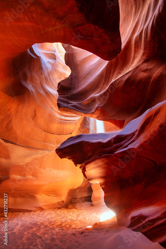 Colorful Antelope Canyon Arizona near Page USA / America. Travel concept.