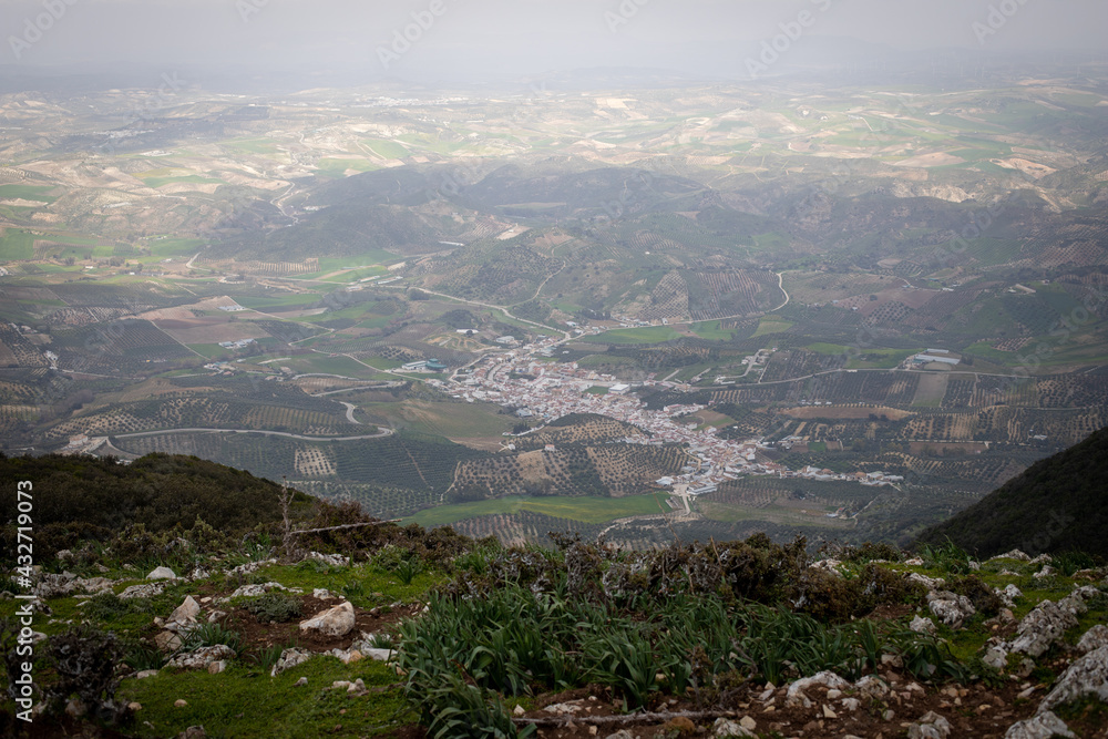 View of Algámitas from the Terril