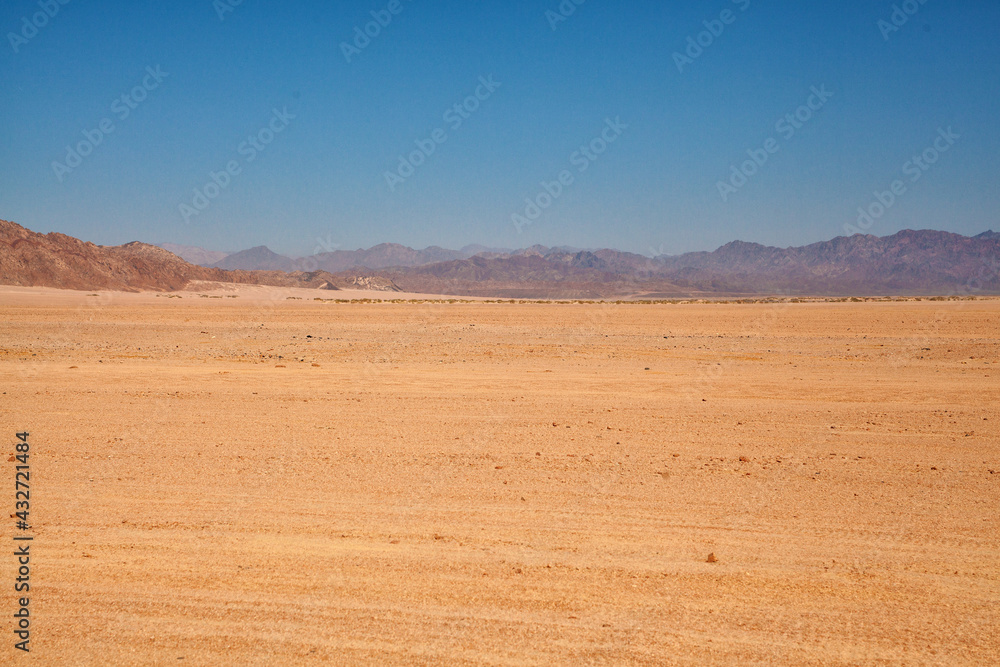 Desert Egypt, mountains sands
