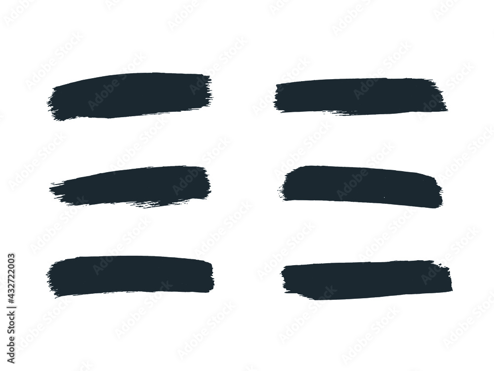 Ink Brush Stroke Vector Collection. Free Hand Sketch Vector Brush. Ink Brush Stroke Vector Collection. Free Hand Sketch Vector Brush.