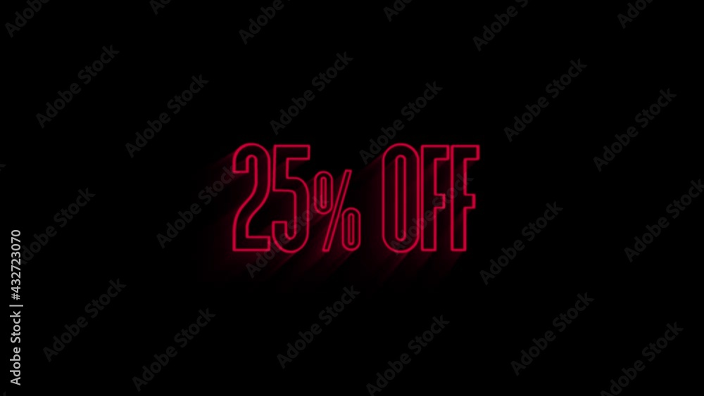 25 percent off 3d letters rotate on white background 25 percent off 3d letters rotate on white background