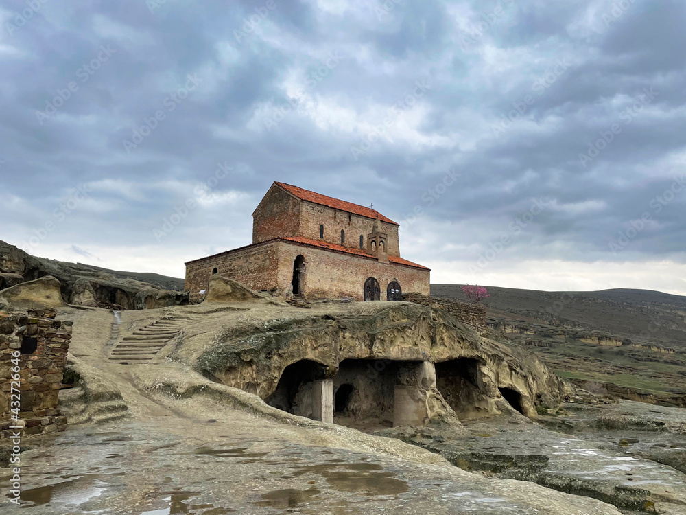 Fototapeta premium Uplistsikhe, an ancient cave city in Georgia, one of the first cities on the territory of Georgia