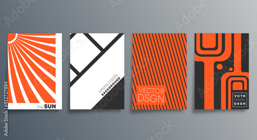 Geometric minimal design for flyer, poster, brochure cover, background, wallpaper, typography, or other printing products. Vector illustration