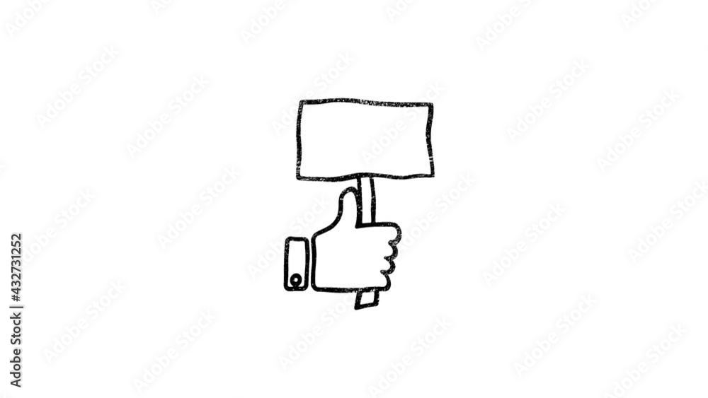 Social media hand draw icon design isolated on dark background. Outline web icon. Motion graphics. Social media hand draw icon design isolated on dark background. Outline web icon. Motion graphics.