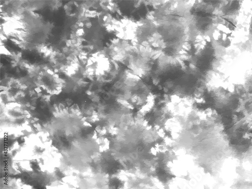 Tie dye background Geometric pattern texture Vector illustration Shibori Abstract batik brush seamless and repeat pattern design Gray Black White