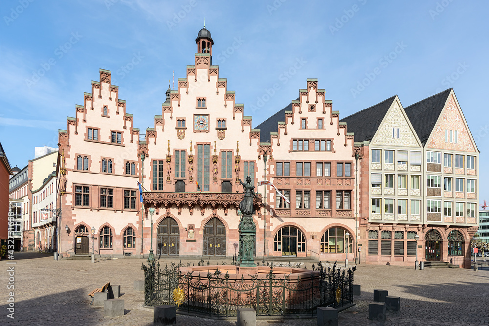 Historic Center of Frankfurt during day