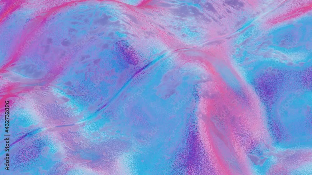 smooth wave surface with a turquoise purple tint. looped animated background. abstract animation. 3d render smooth wave surface with a turquoise purple tint. looped animated background. abstract animation. 3d render