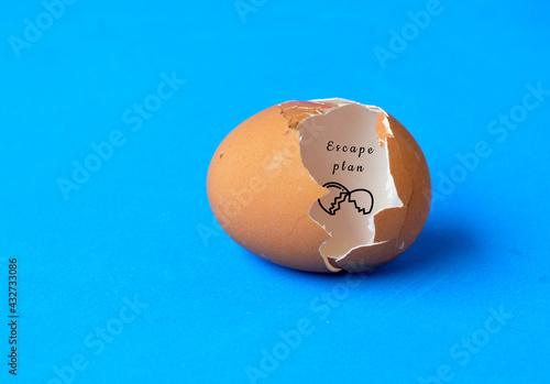 Foto broken egg shell