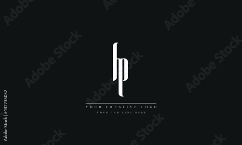 Letter Logo Design with Creative Modern Trendy Typography hp ph h p