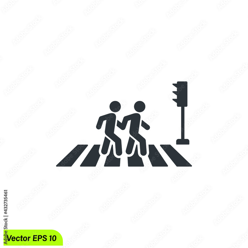 pedestian crossing icon vector pedestian crossing icon vector