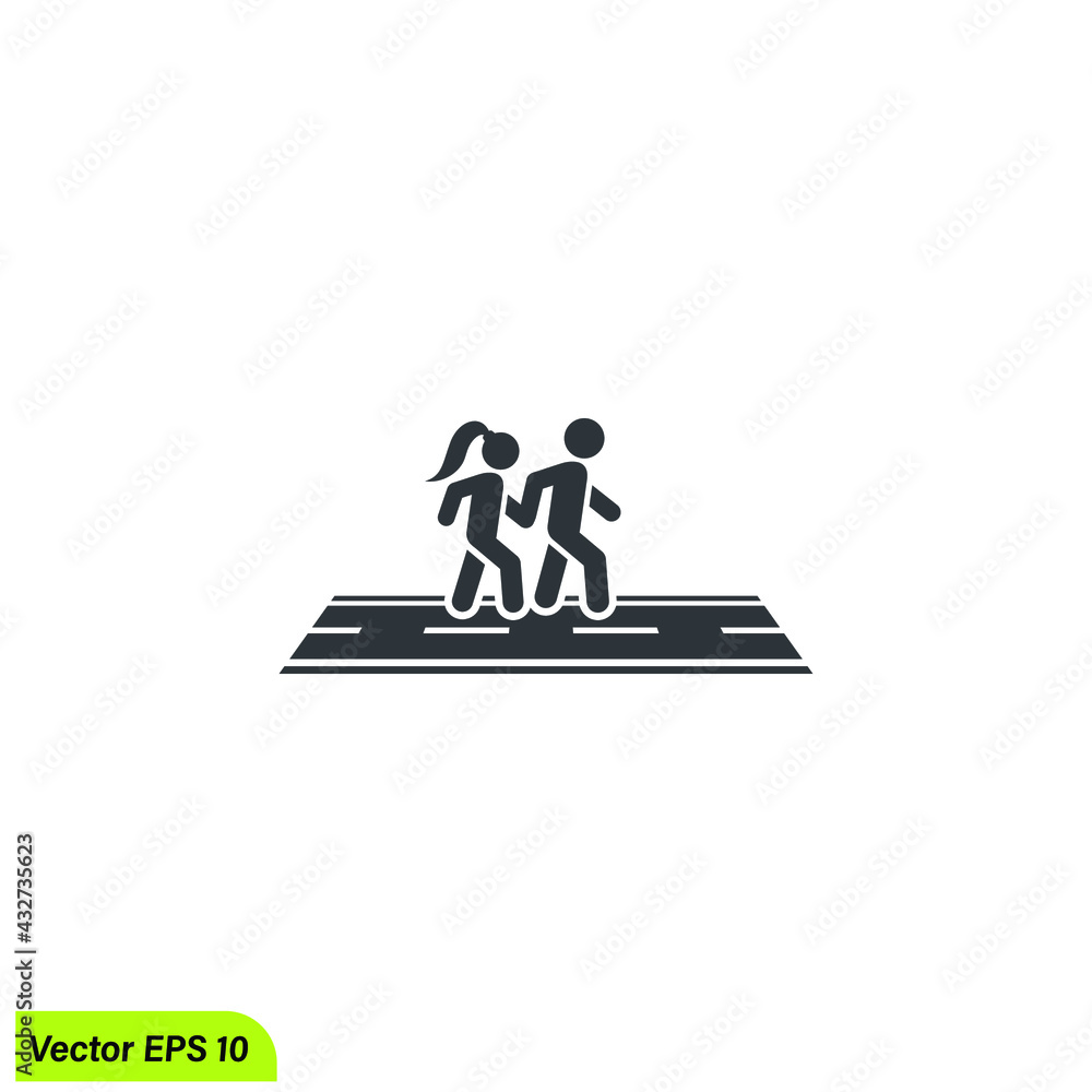 pedestian crossing icon vector pedestian crossing icon vector