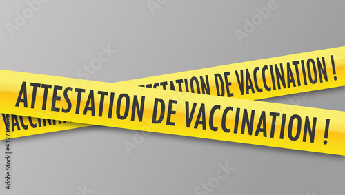 Logo attestation de vaccination.
