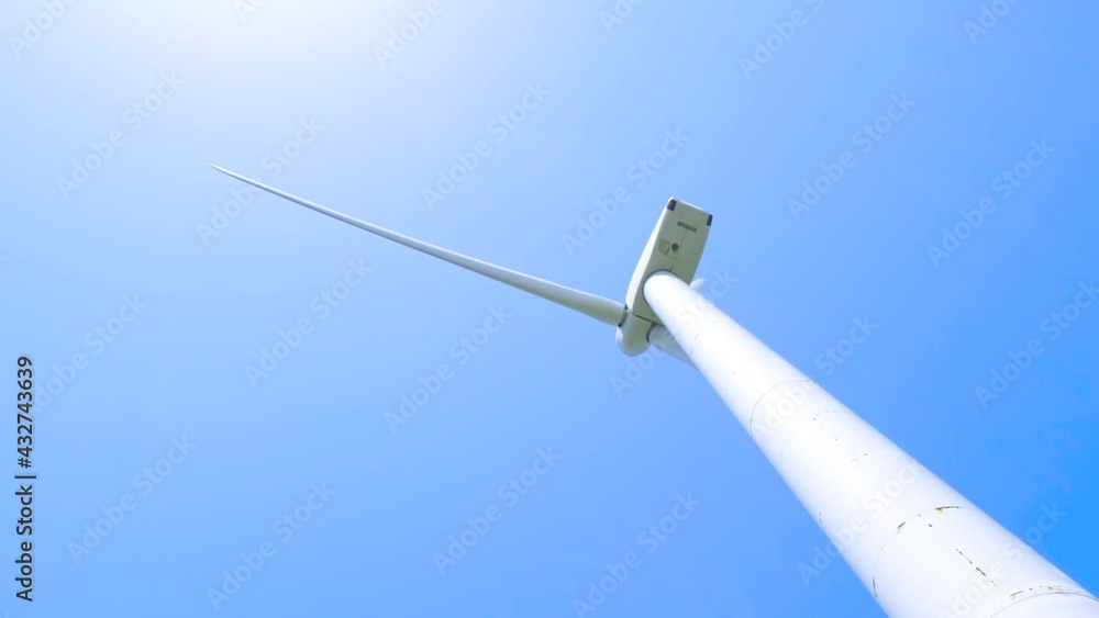 Aerial view of windmill, Wind power turbines generating clean renewable energy for sustainable development in a green ecology, Nobody, Fixed Shooting Aerial view of windmill, Wind power turbines generating clean renewable energy for sustainable development in a green ecology, Nobody, Fixed Shooting