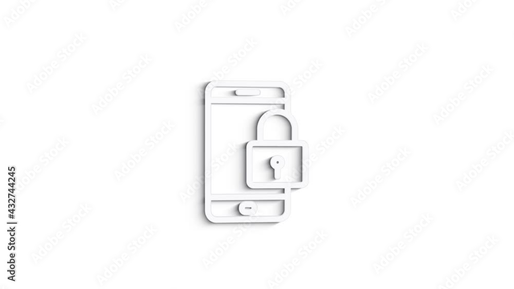 Cyber security 3D shadow icon with shield and check mark. Security concept. Motion graphics. Cyber security 3D shadow icon with shield and check mark. Security concept. Motion graphics.