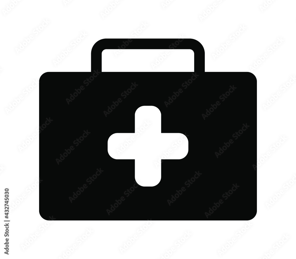 Obraz premium Medical suitcase icon