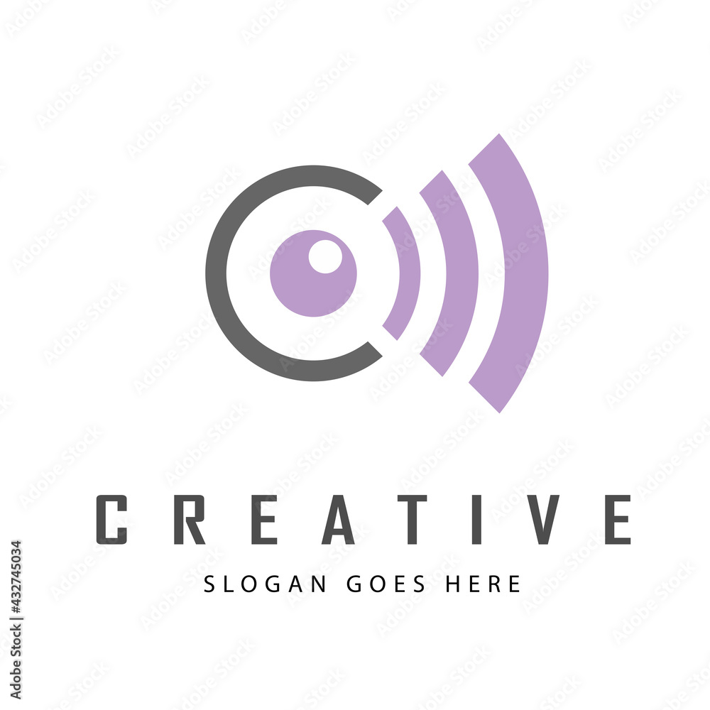 Abstract Eye Logo Letter o. Blue Circle Camera Icon. Usable for Business and Technology Logos. Flat Vector Logo Design Template Element Abstract Eye Logo Letter o. Blue Circle Camera Icon. Usable for Business and Technology Logos. Flat Vector Logo Design Template Element