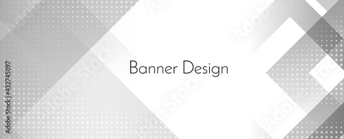 Abstract grey and white geometric stylish modern background design